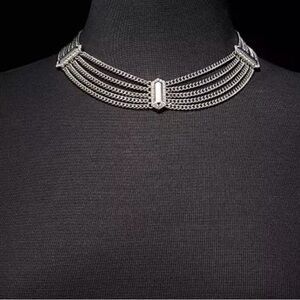 INC International Concepts Silver Multi-Chain Necklace